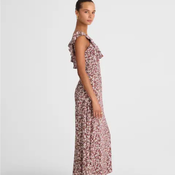 Madewell Ruffled Scoopneck Maxi Dress in Floral NWT - Size 6 - Picture 6 of 8
